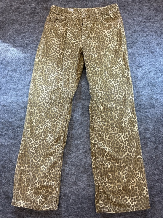 Zara Denim - Zara Leopard Print Straight Leg Denim Size 10